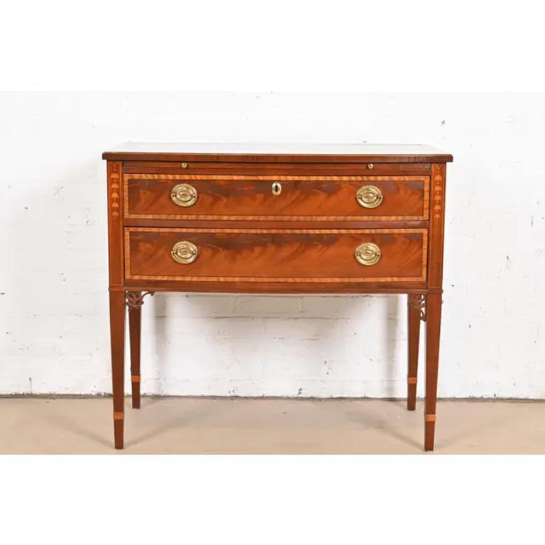 American Baker Furniture Federal Inlaid Mahogany Sideboard or Buffet Server For Sale