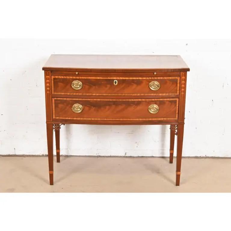 Baker Furniture Federal Inlaid Mahogany Sideboard or Buffet Server In Good Condition For Sale In South Bend, IN