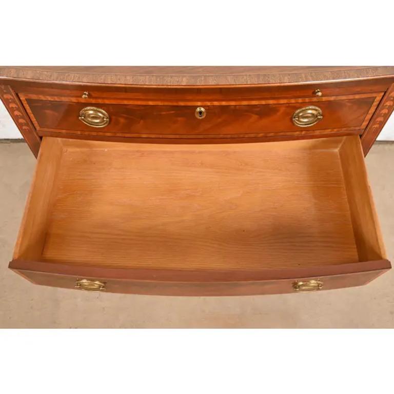 Baker Furniture Federal Inlaid Mahogany Sideboard or Buffet Server For Sale 1