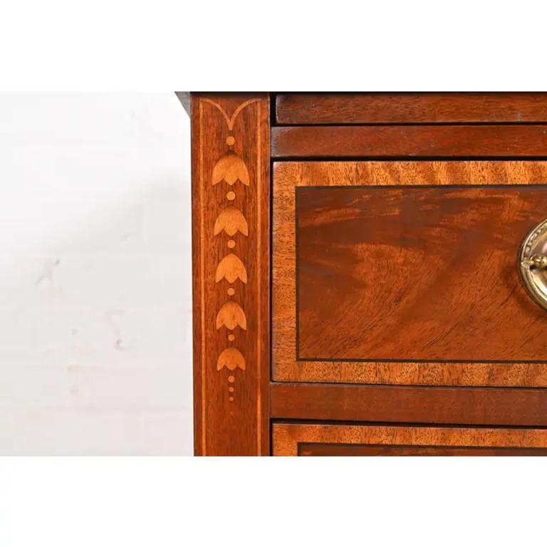 Baker Furniture Federal Inlaid Mahogany Sideboard or Buffet Server For Sale 3