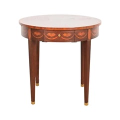 Baker Furniture Federal Inlaid Mahogany Tea Table or Occasional Side Table