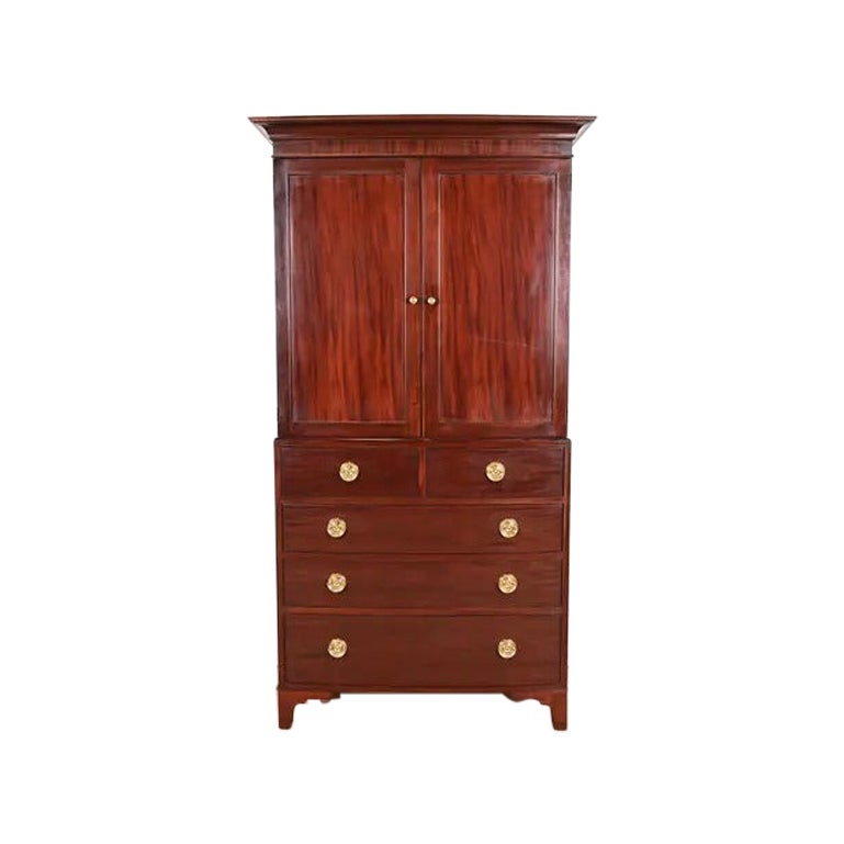 Baker Furniture Federal Mahogany Armoire Dresser or Linen Press