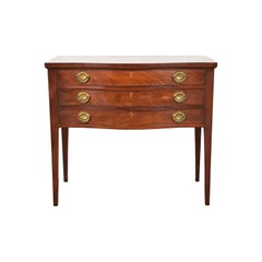 Baker Furniture Federal Mahogany Serpentine Front Buffet Server, Circa 1920