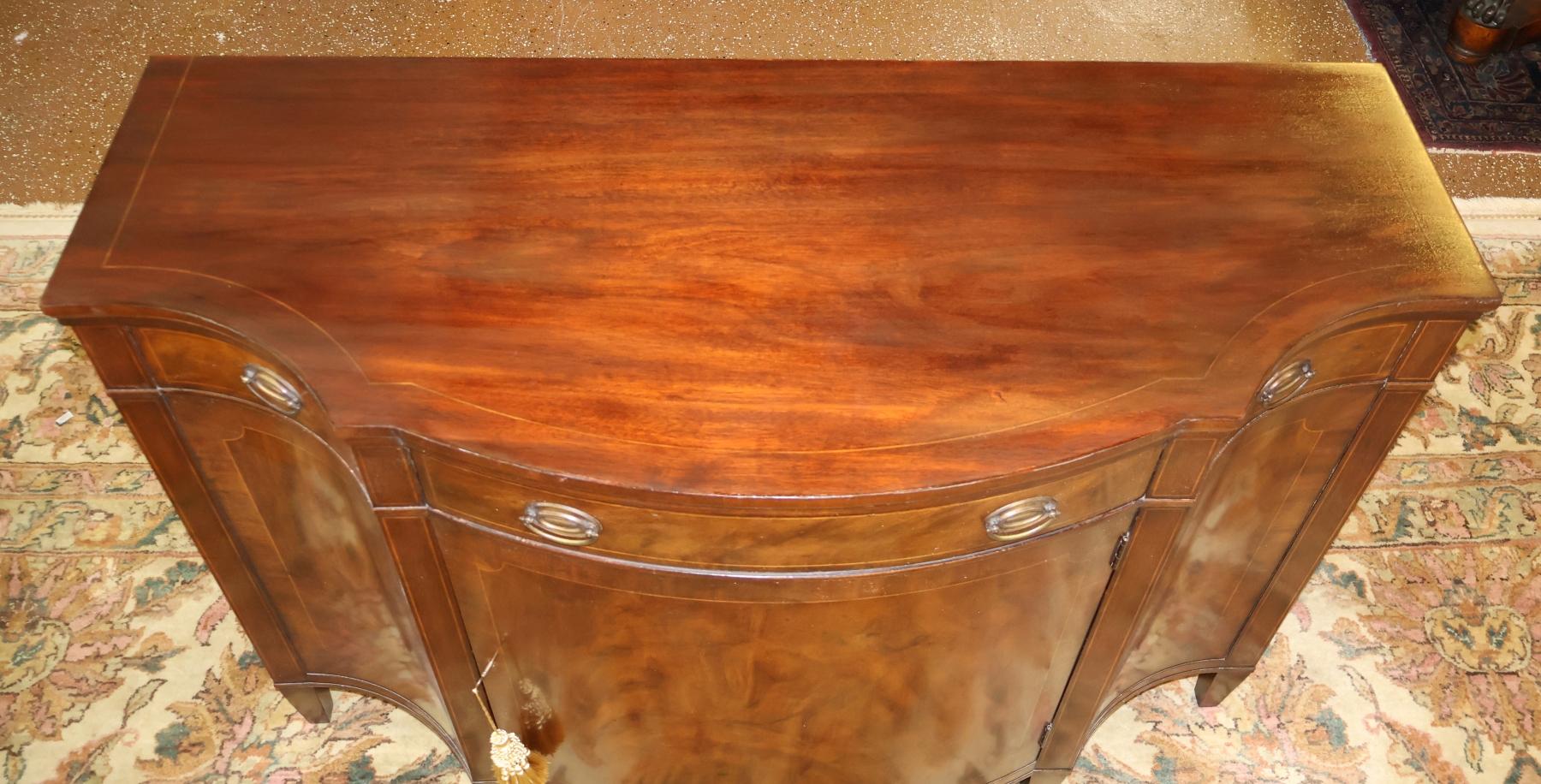Baker Möbel Federal Regency Stil Mahagoni Sideboard Buffet Server im Angebot 12
