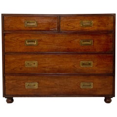 Baker Furniture Five-Drawer Campaign Chest, circa 1940s