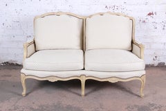 Baker Furniture French Carved Louis XV Style Loveseat