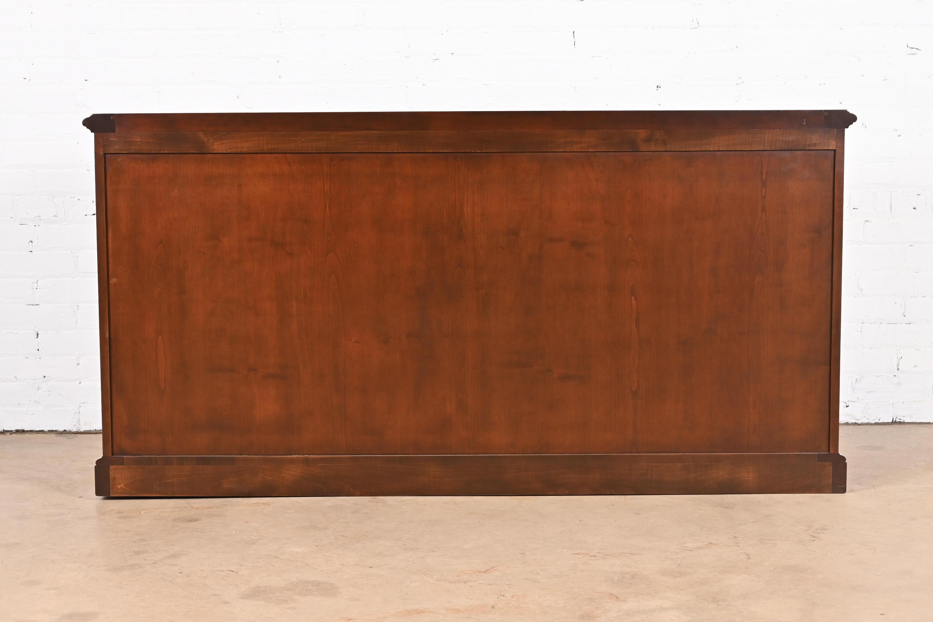 Baker Furniture French Country Cherry Wood Sideboard Credenza, Newly Refinished 9