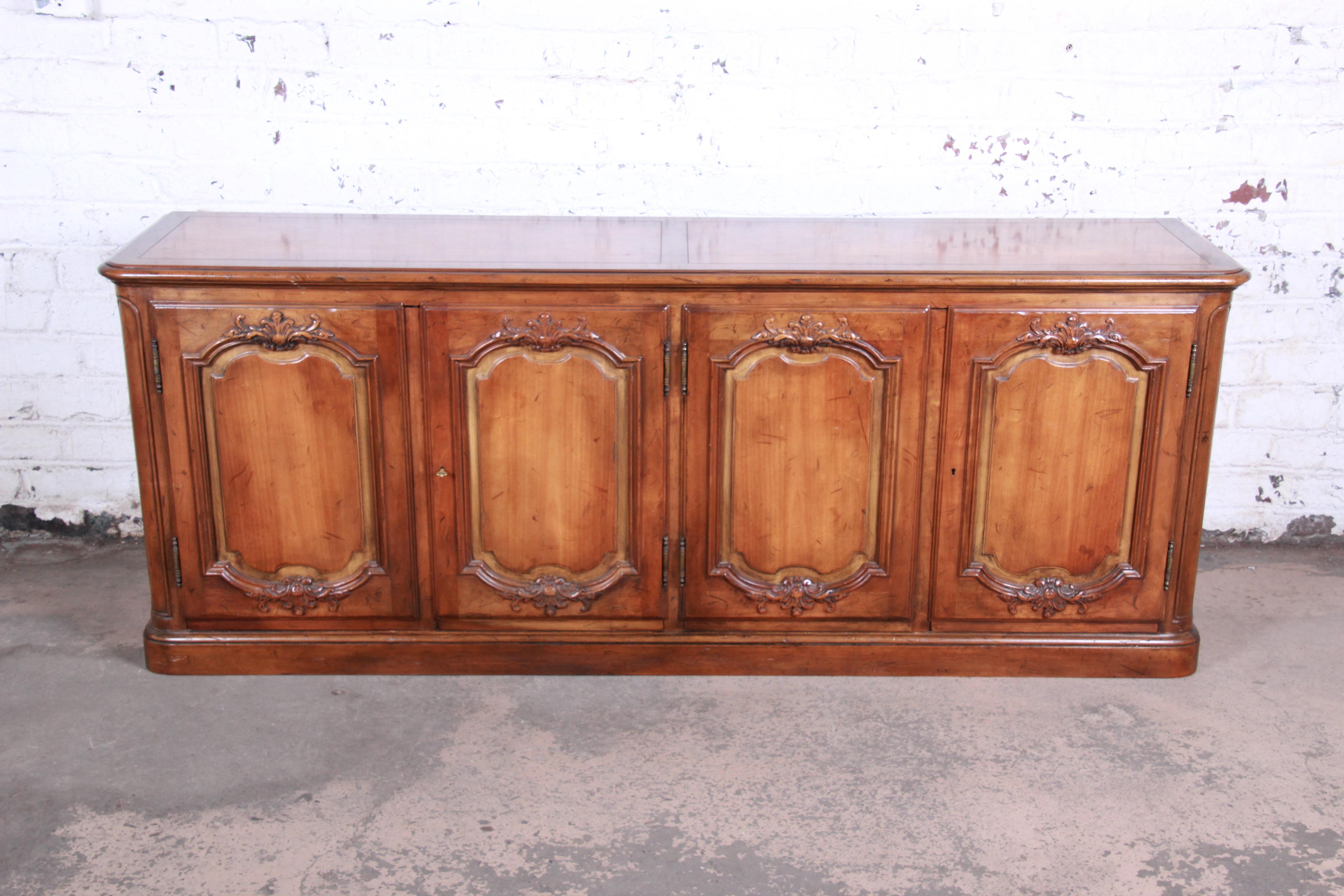 cherry credenza sideboard