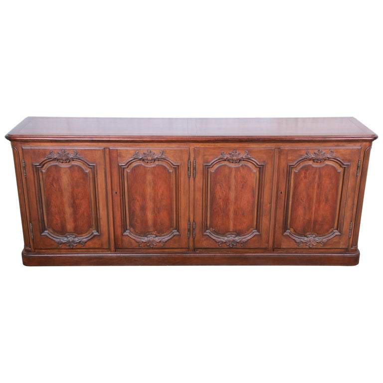 Baker Furniture French Country Cherry Wood Sideboard Credenza Or