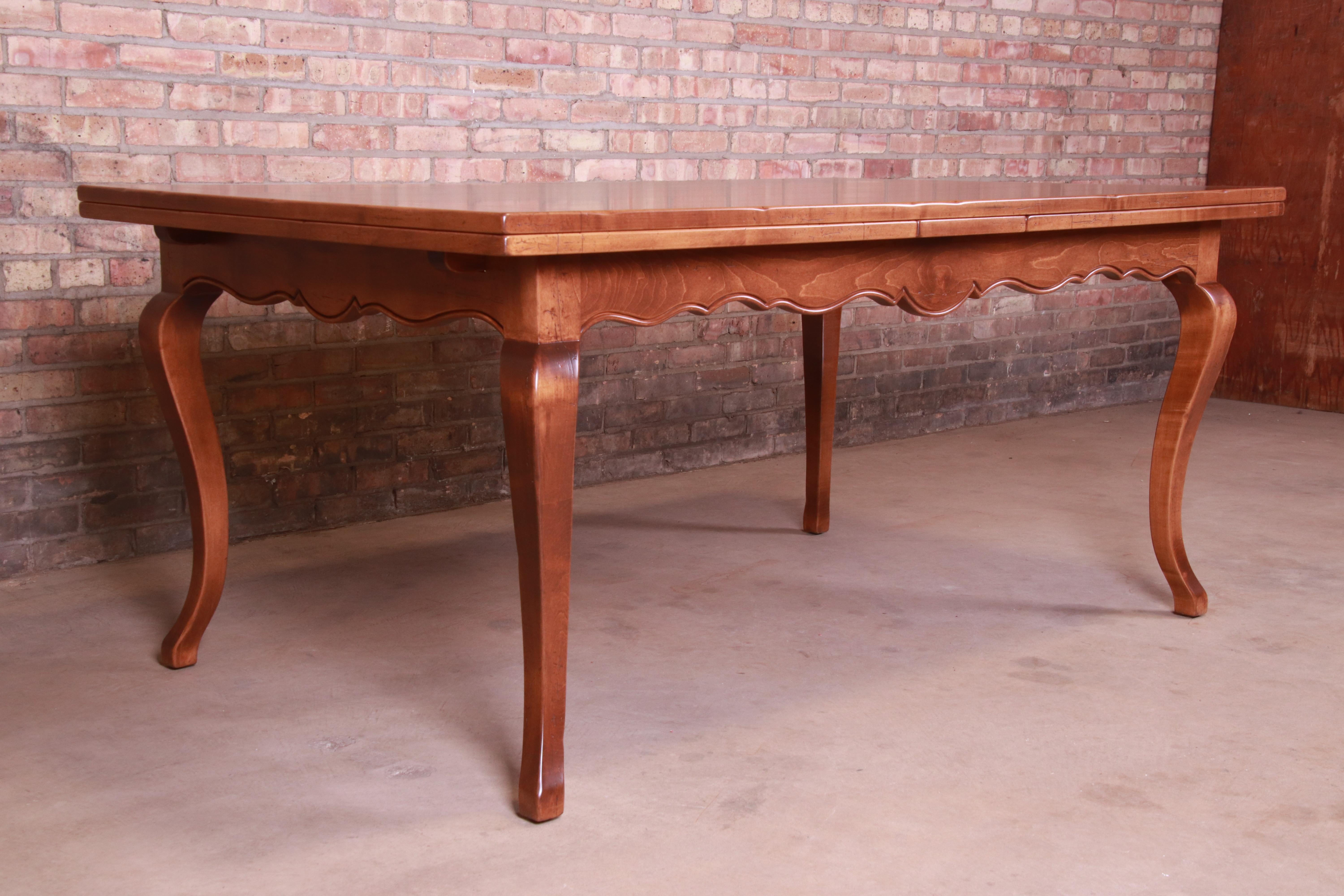 Baker Furniture French Country Harvest Farm Table, Newly Restored 3
