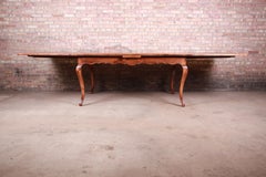 Baker Furniture French Country Harvest Farm Table, Newly Restored