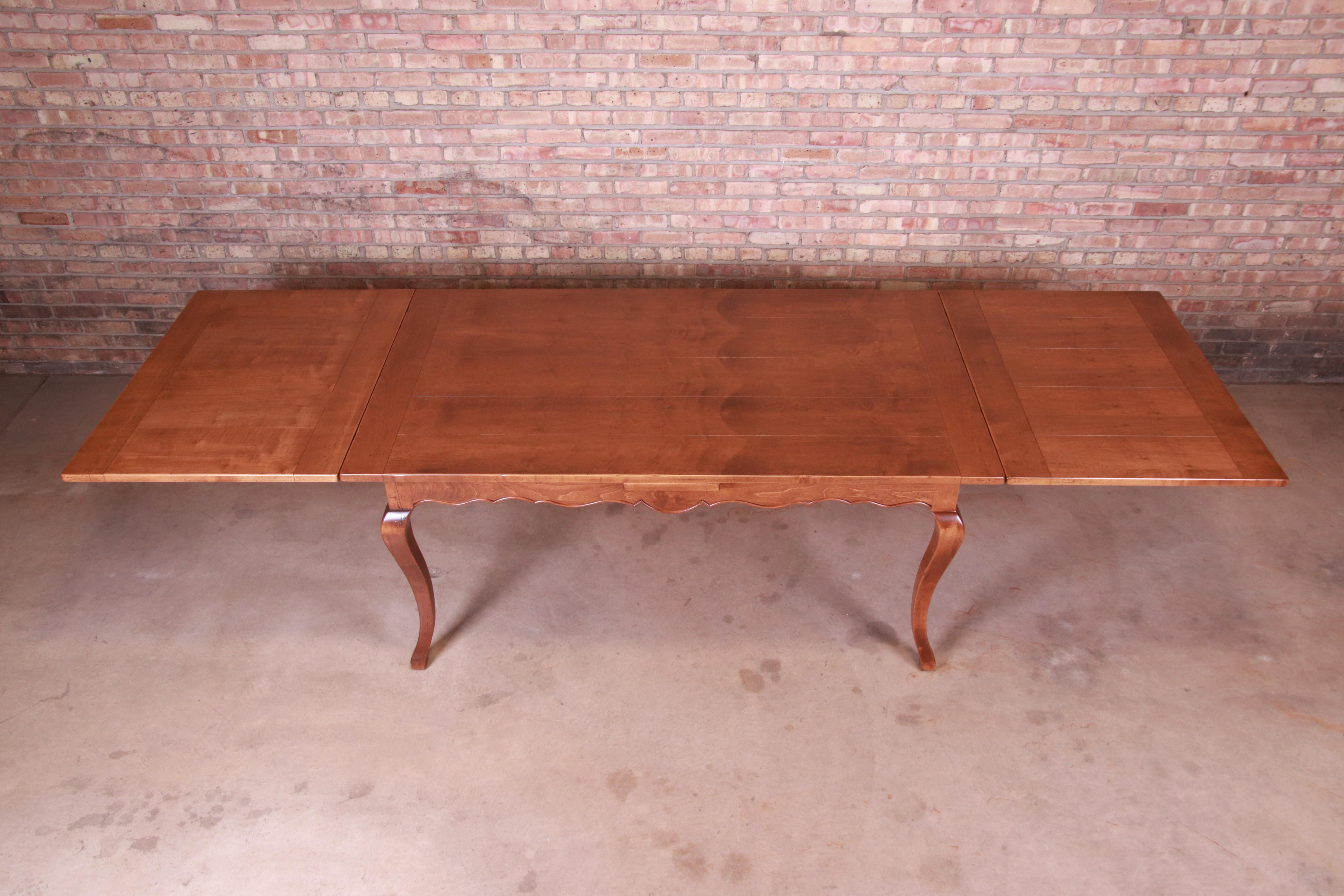 Italian Baker Furniture French Country Harvest Farm Table, Newly Restored