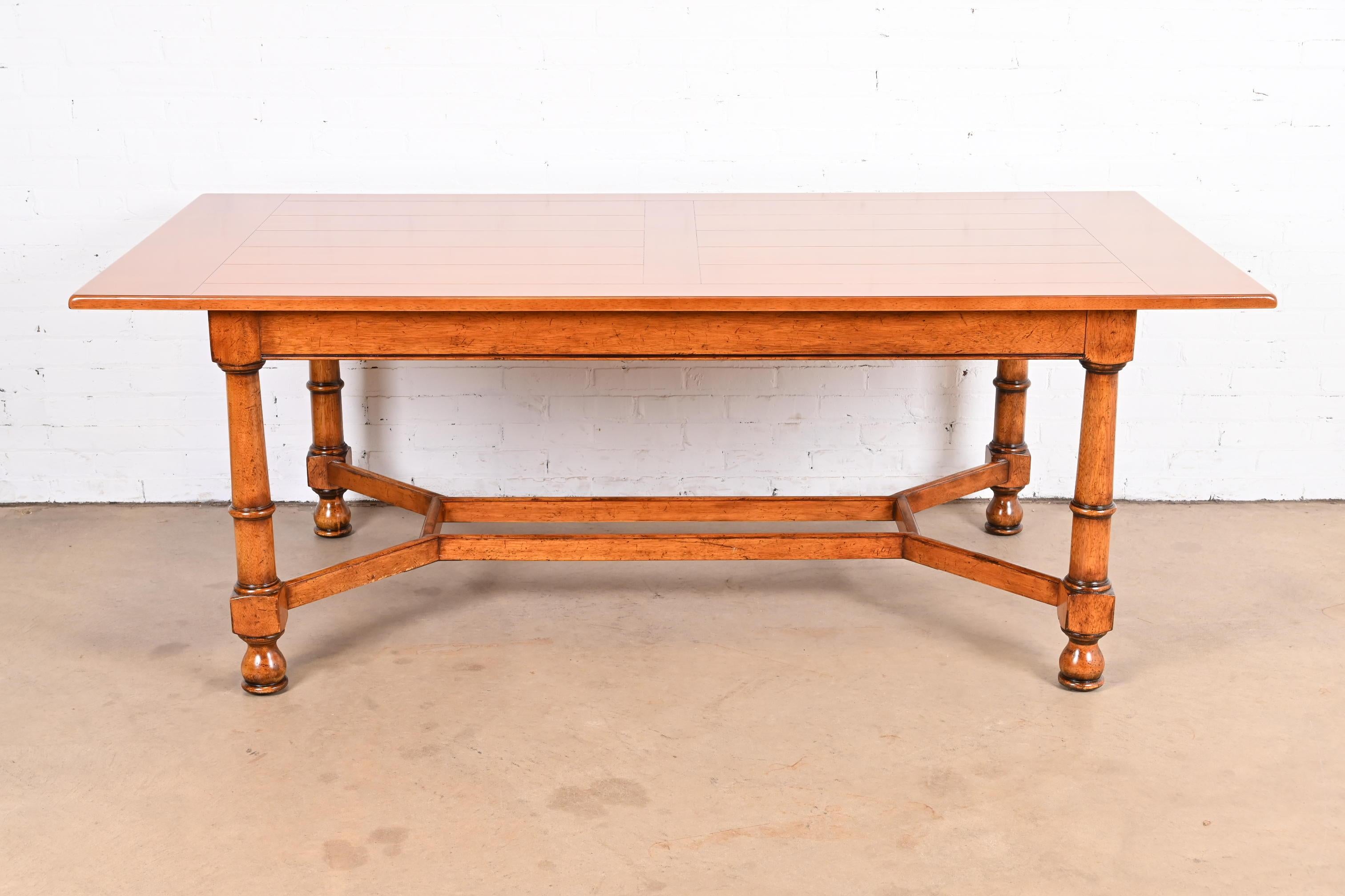 French Provincial Baker Furniture French Country Maple Harvest Farm Dining Table