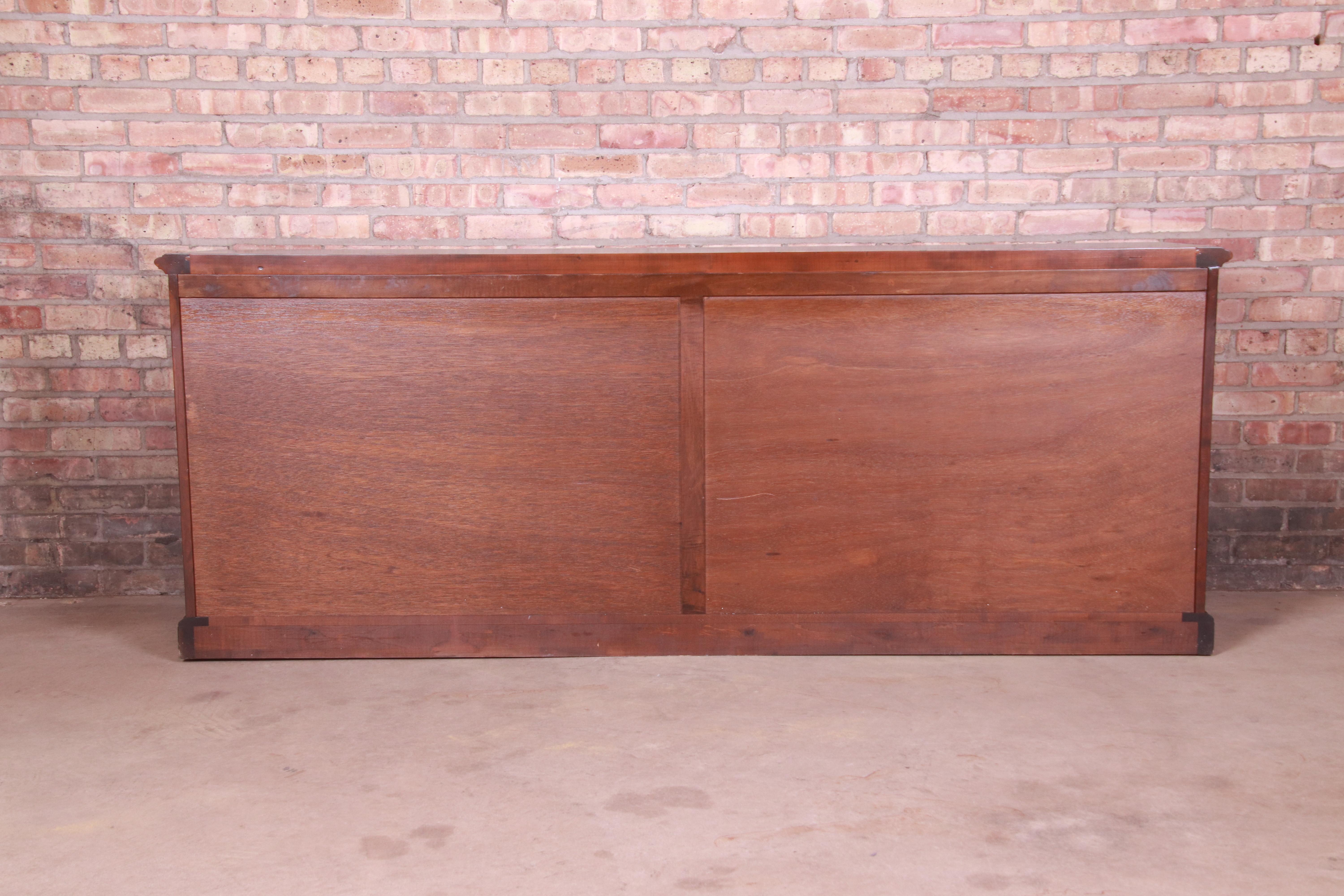 Baker Furniture French Country Walnut Sideboard Credenza, Newly Refinished 8