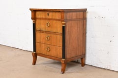 Baker Furniture French Empire Cherry Wood Bachelor Chest or Nightstand, 1960s