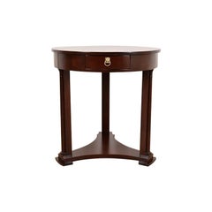 Baker Furniture French Empire Mahogany Gueridon or Tea Table, Newly Refinished