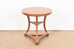 Baker Furniture French Empire Mahogany Tea Table, Newly Refinished