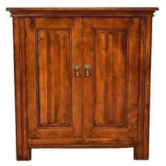 Baker Furniture French Louis Philippe Walnut Flip-Top Server or Bar Cabinet