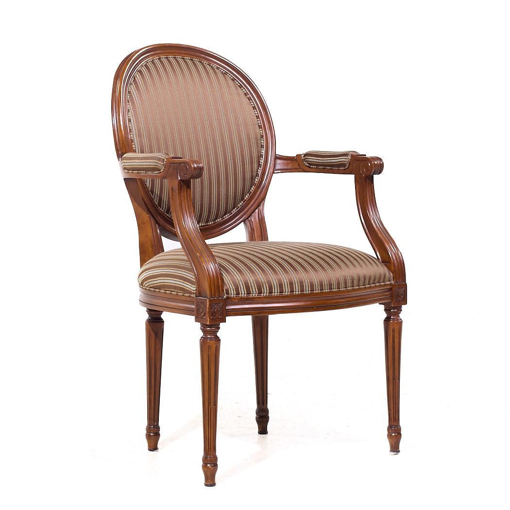 Chaises de salle à manger françaises Louis XVI en acajou à dossier ballon - 6 en vente 5