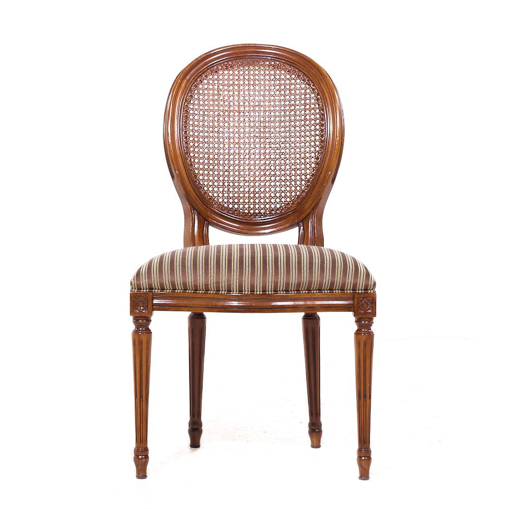 XXIe siècle et contemporain Chaises de salle à manger françaises Louis XVI en acajou à dossier ballon - 6 en vente