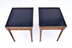 Baker Furniture French Louis XVI Regency Side Tables, Pair