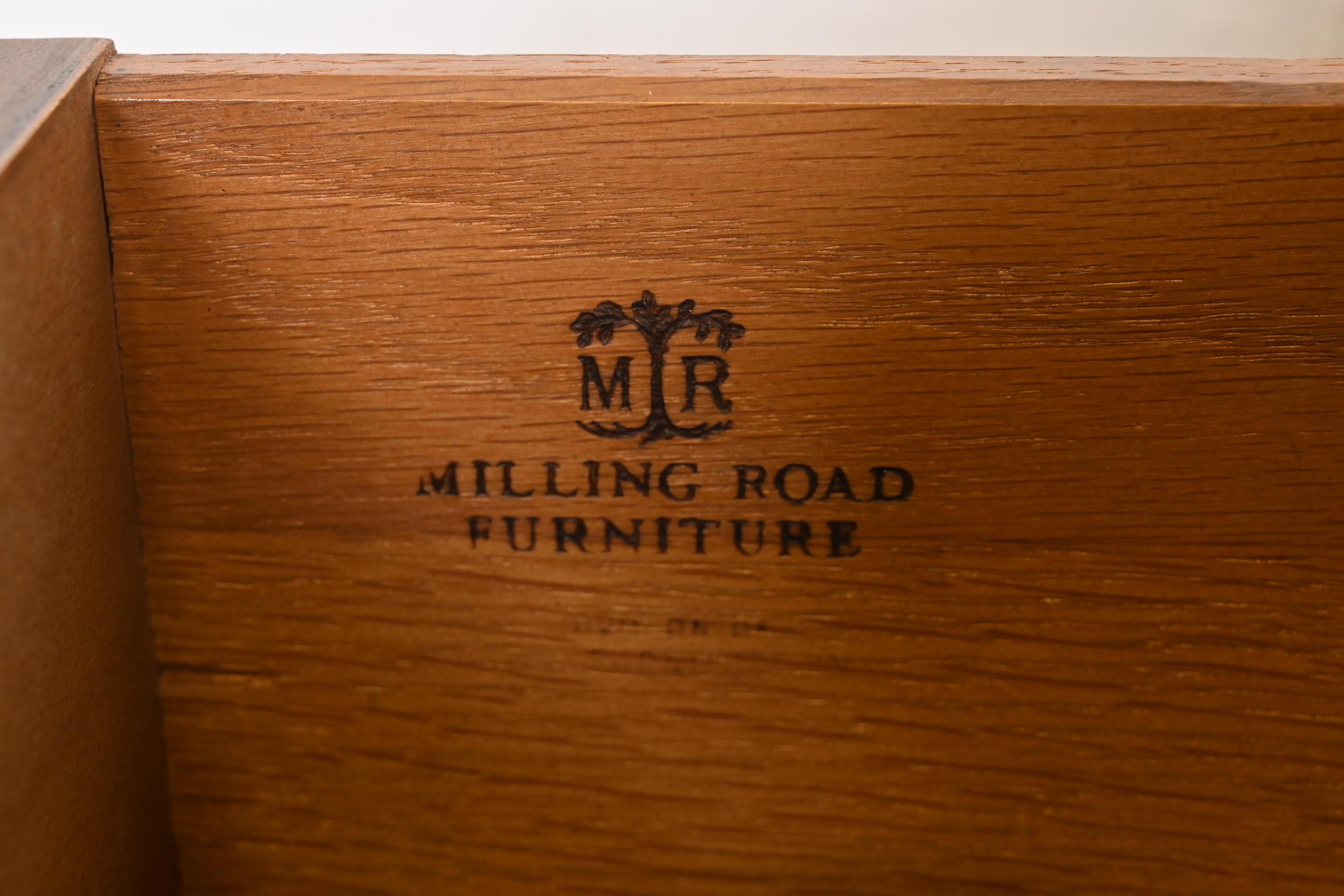 Baker Furniture French Provincial Carved Oak Leather Top Desk, circa 1960s 10