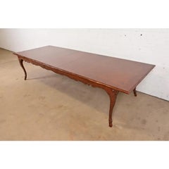Baker Furniture French Provincial Cherry Dining Table, Newly Refinished
