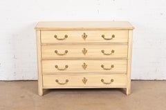 Baker Furniture French Provincial Cream Painted Chest of Drawers, Circa 1960s