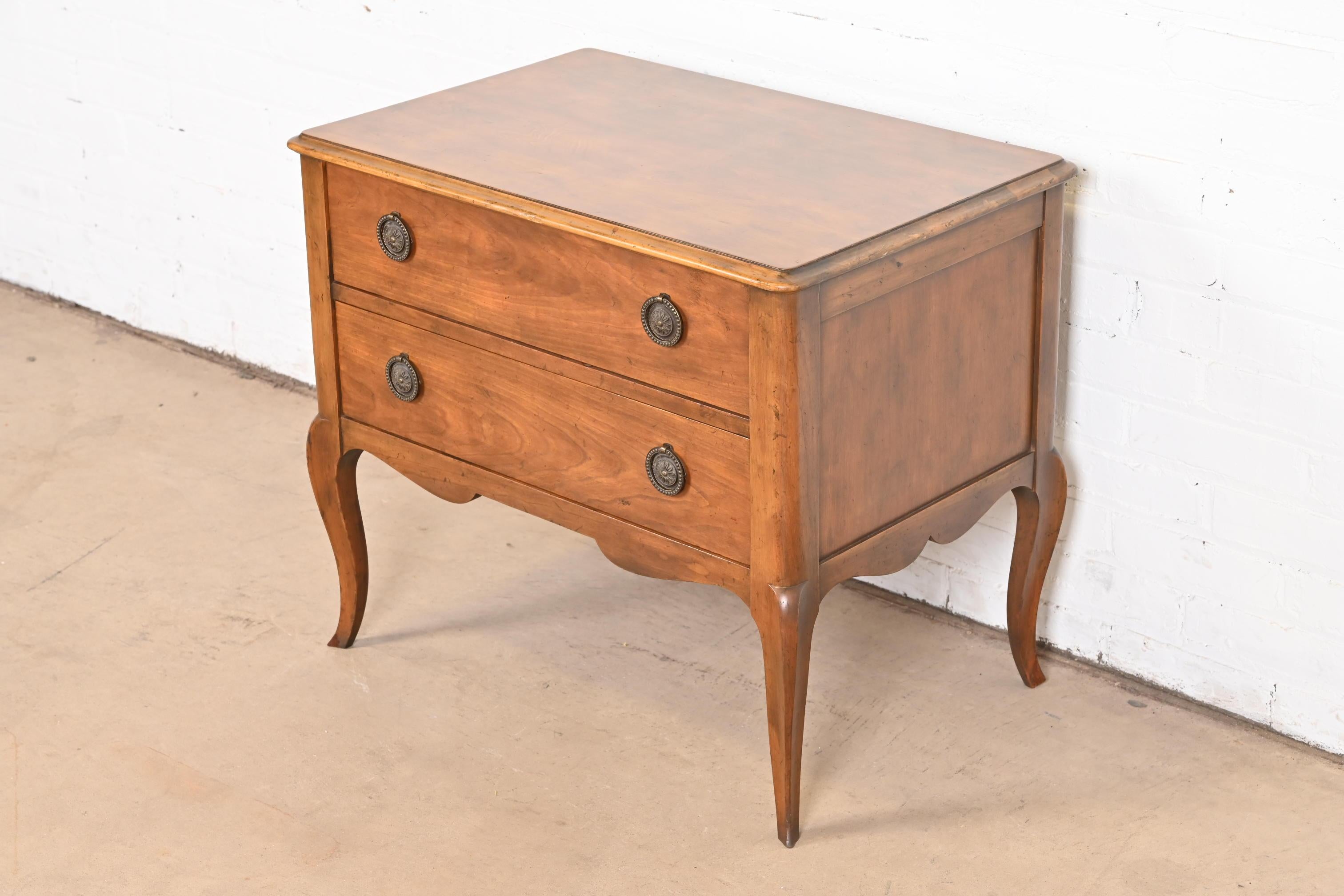Mid-20th Century Baker Furniture French Provincial Fruitwood Commode or Chest of Drawers