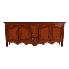 Baker Möbel Französisch Provincial Louis XV geschnitzt Kirsche Holz Sideboard Credenza