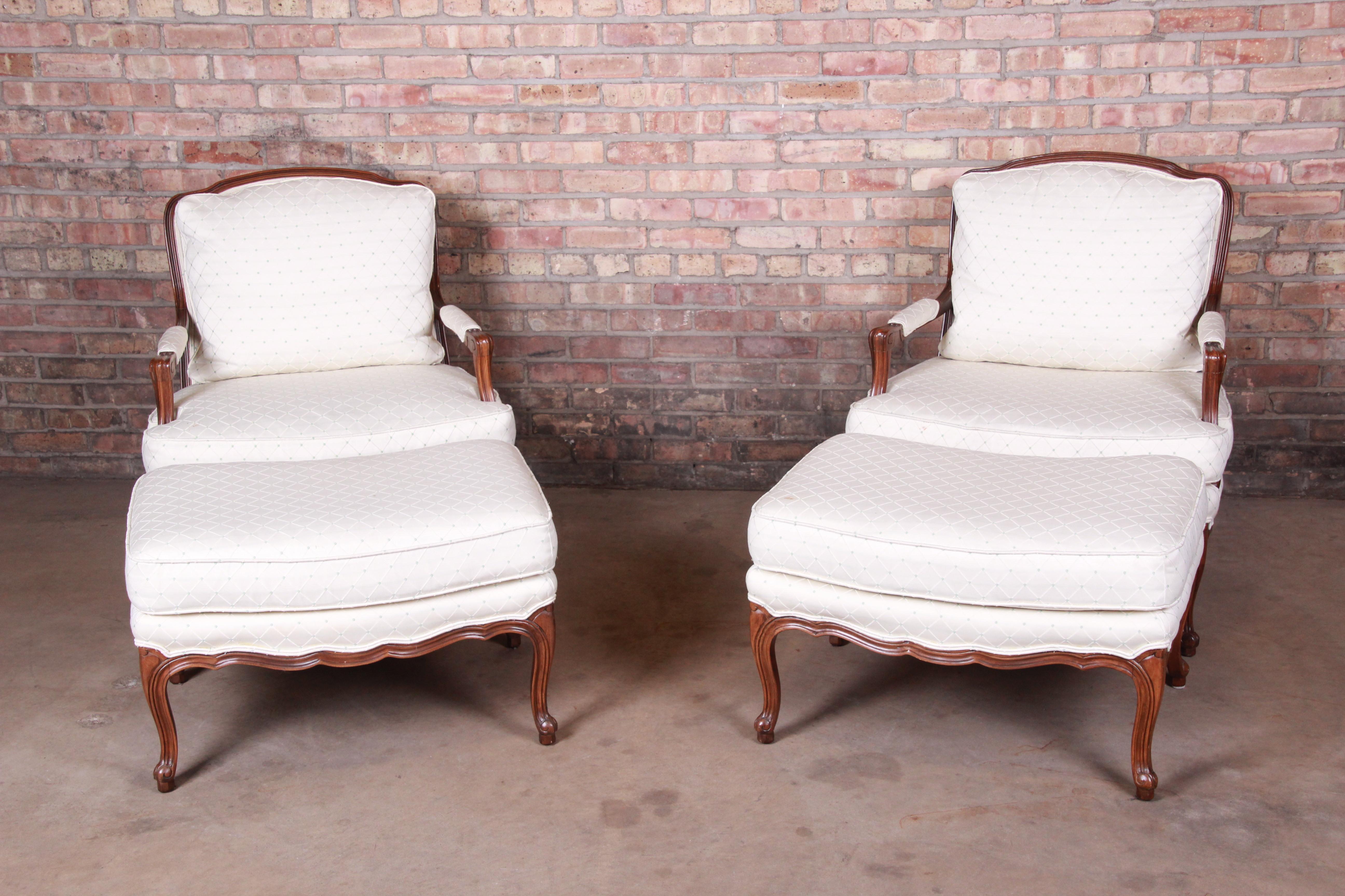 bergere chair and ottoman