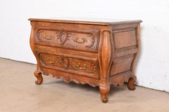 Baker Furniture French Provincial Louis XV Carved Walnut Chest of Drawers