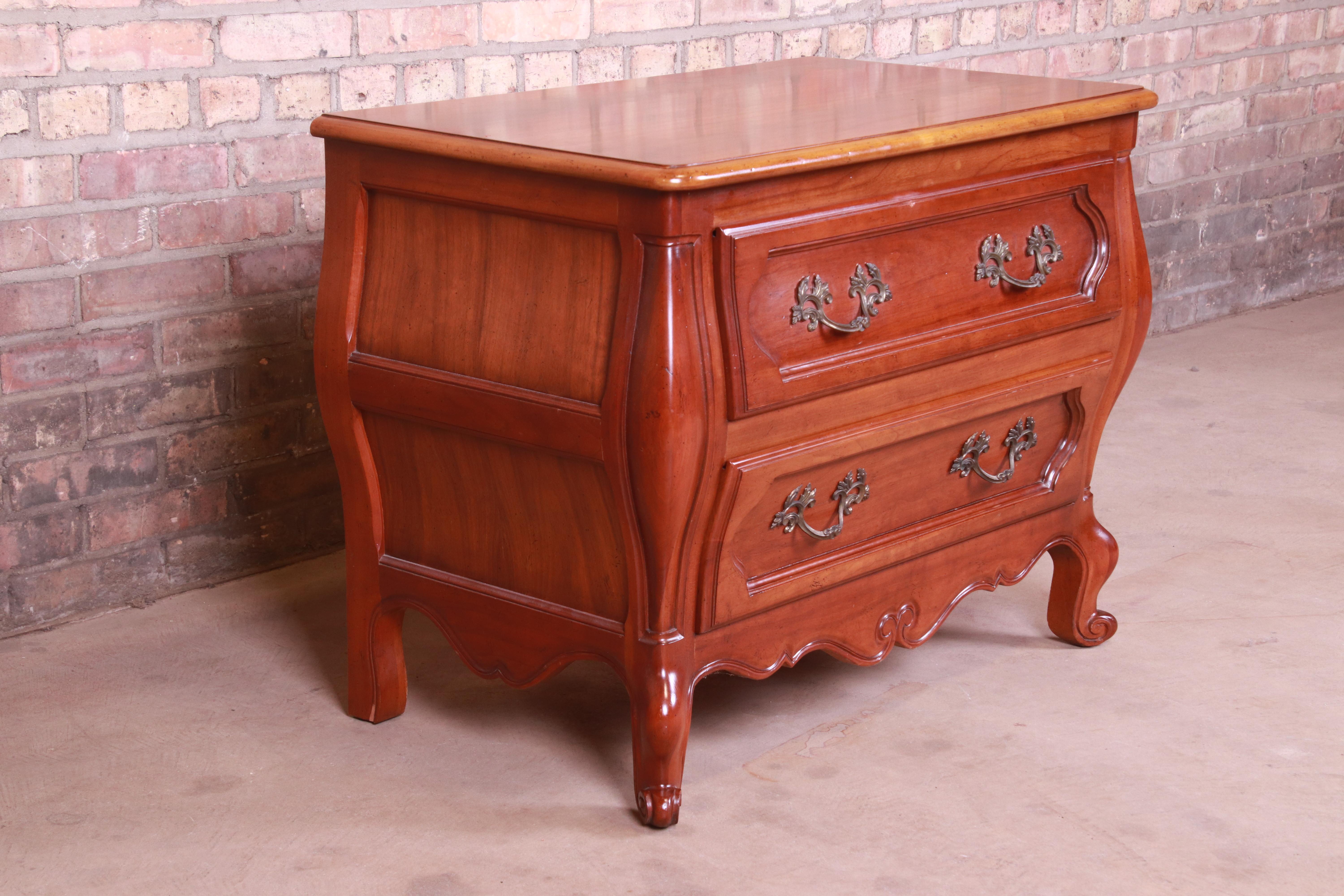 American Baker Furniture French Provincial Louis XV Cherrywood Bombay Chest For Sale