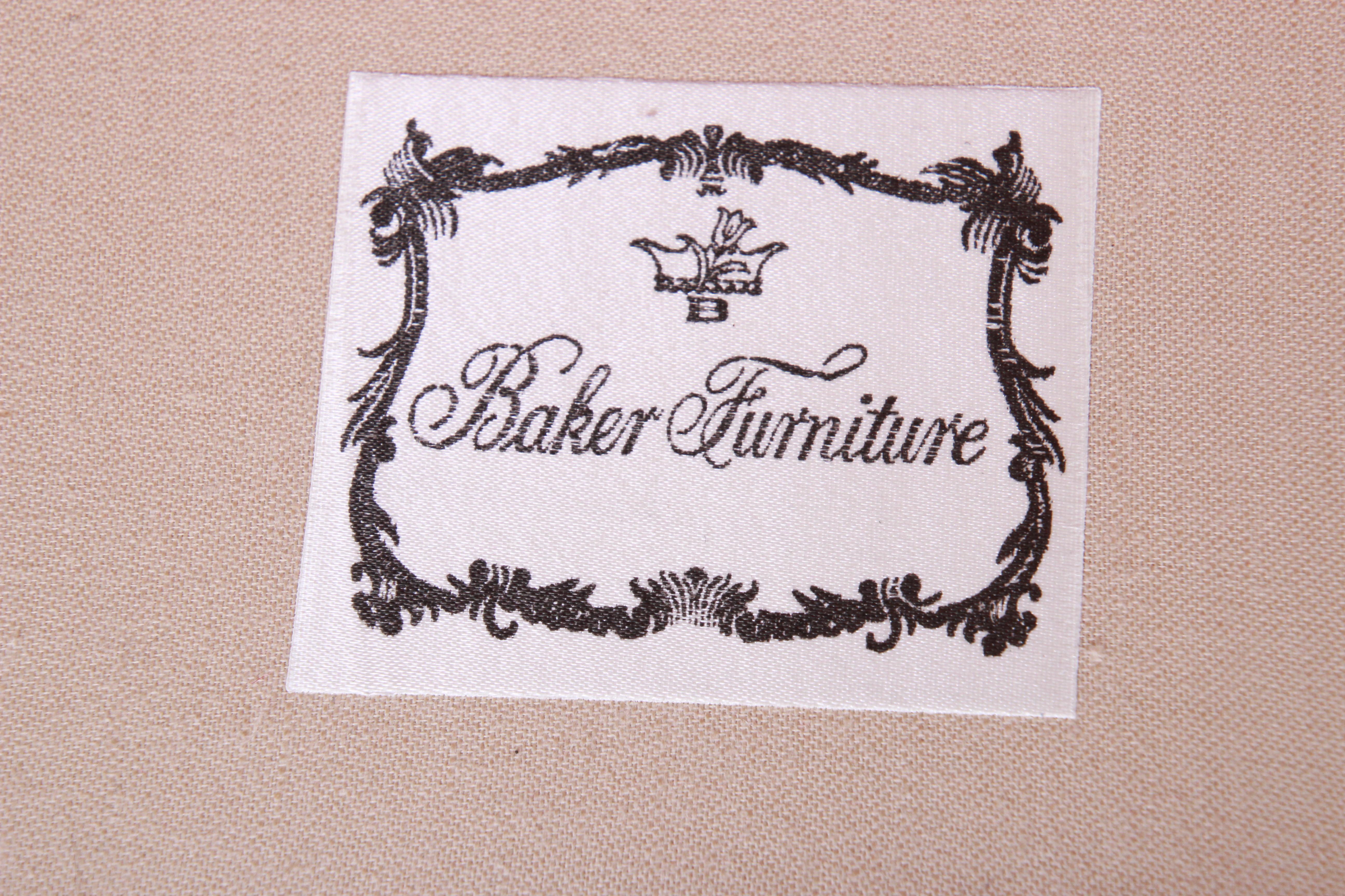 Baker Furniture French Provincial Louis XV Fauteuils, Pair 4