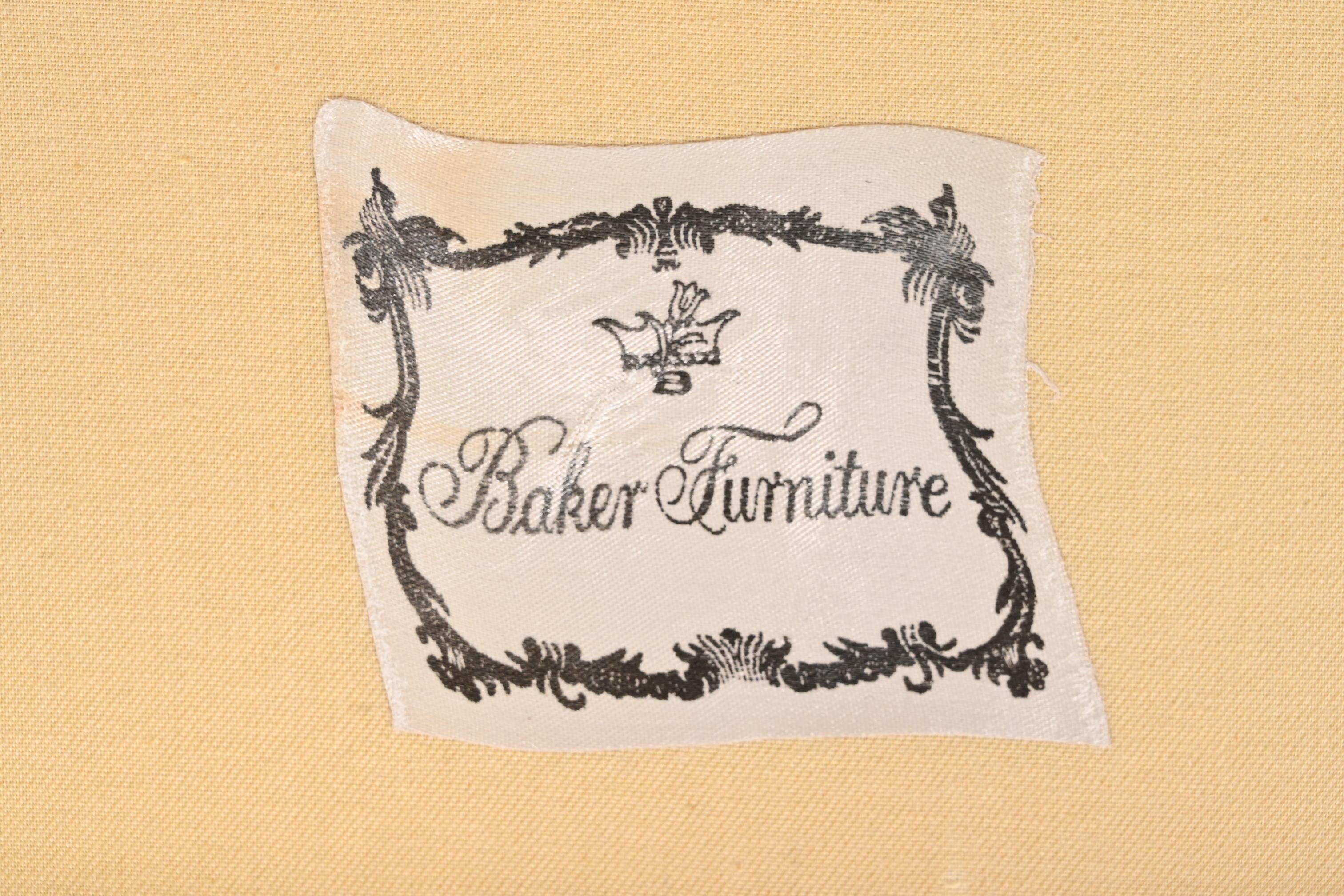 Baker Furniture French Provincial Louis XV Fauteuils, Pair 10