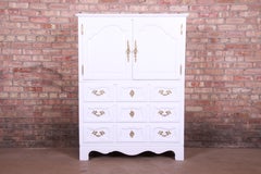 Baker Furniture French Provincial Louis XV Gentleman's Chest, Newly Refinished