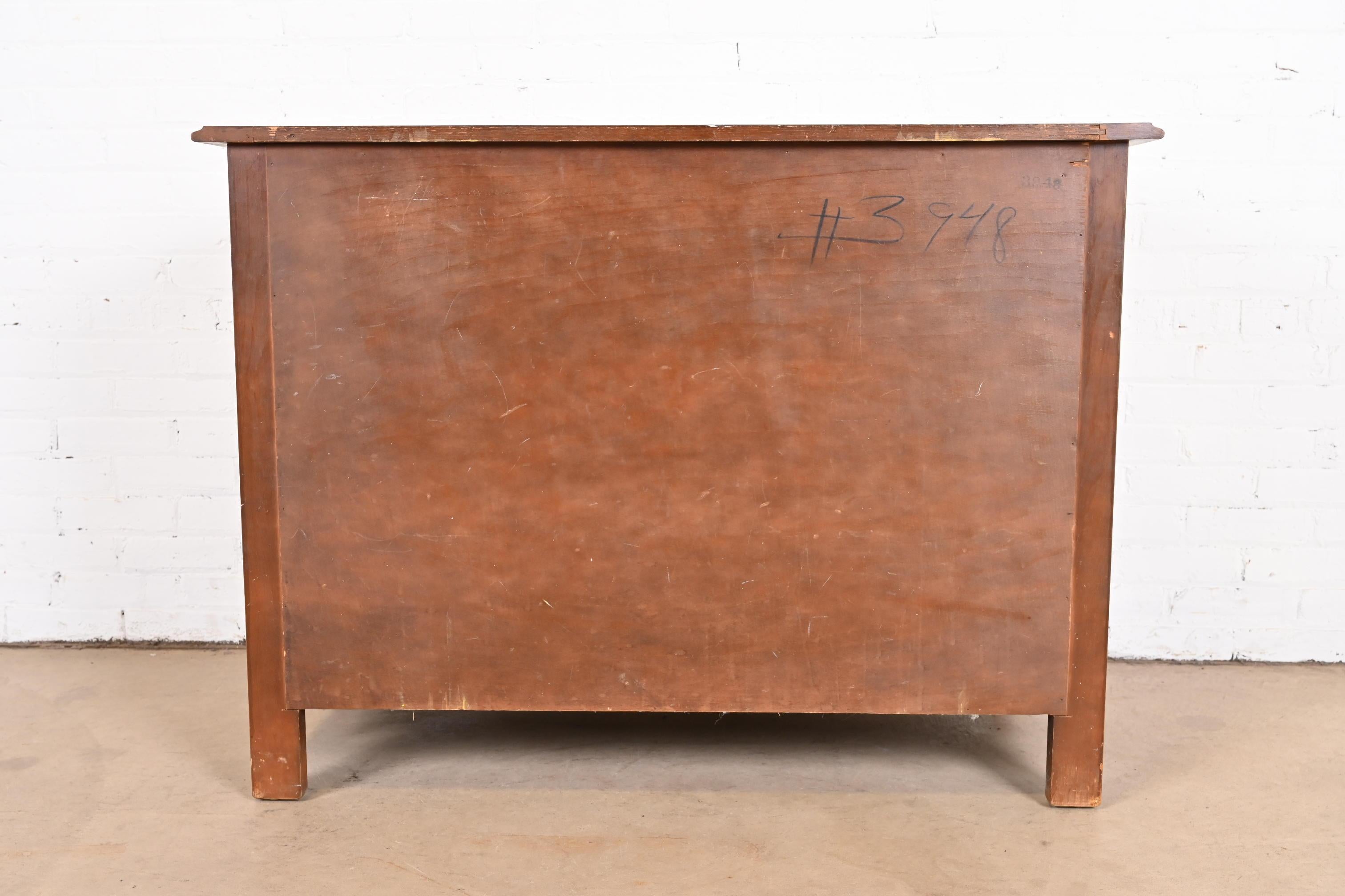 Baker Furniture French Provincial Louis XV Maple Chest of Drawers, circa 1940s For Sale 8