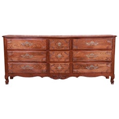 Baker Furniture French Provincial Louis XV Oak Dresser, Newly Refinished