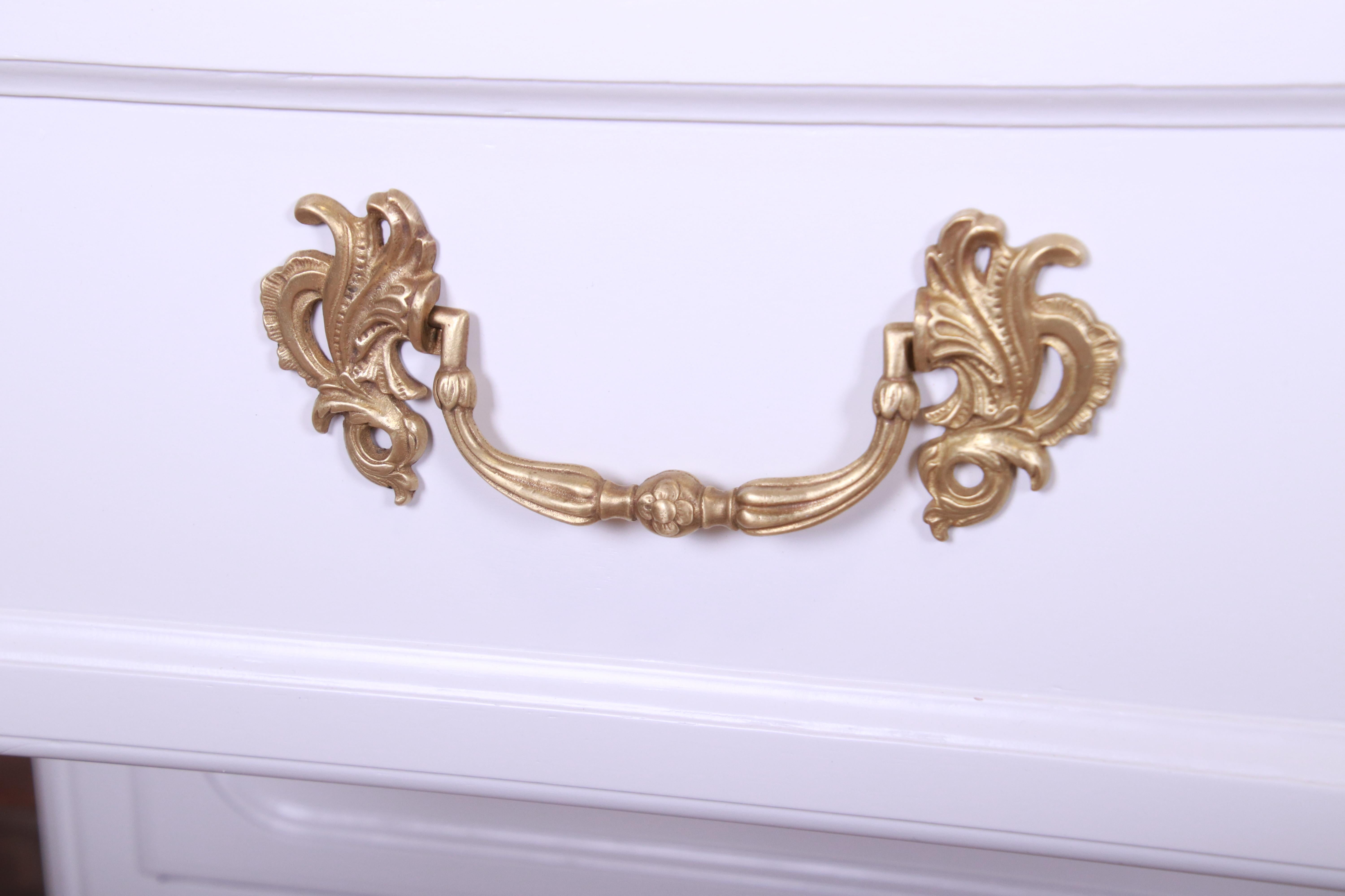 Baker Furniture French Provincial Louis XV Triple Dresser, Newly Refinished 2
