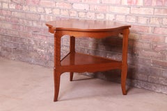 Baker Furniture French Provincial Louis XV Walnut Tea Table, Circa 1960s