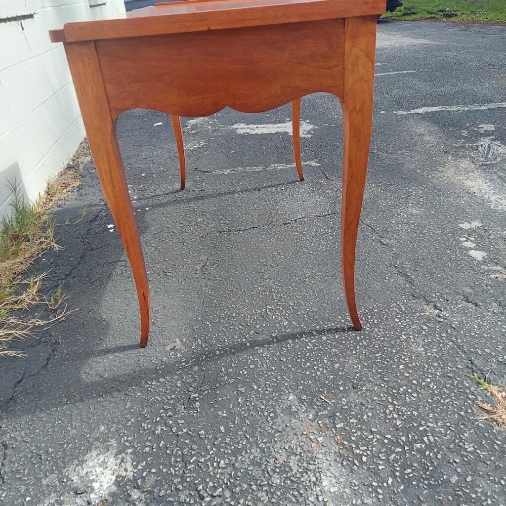 Wood Baker Furniture French Provincial Louis XV Walnut Writing Desk For Sale