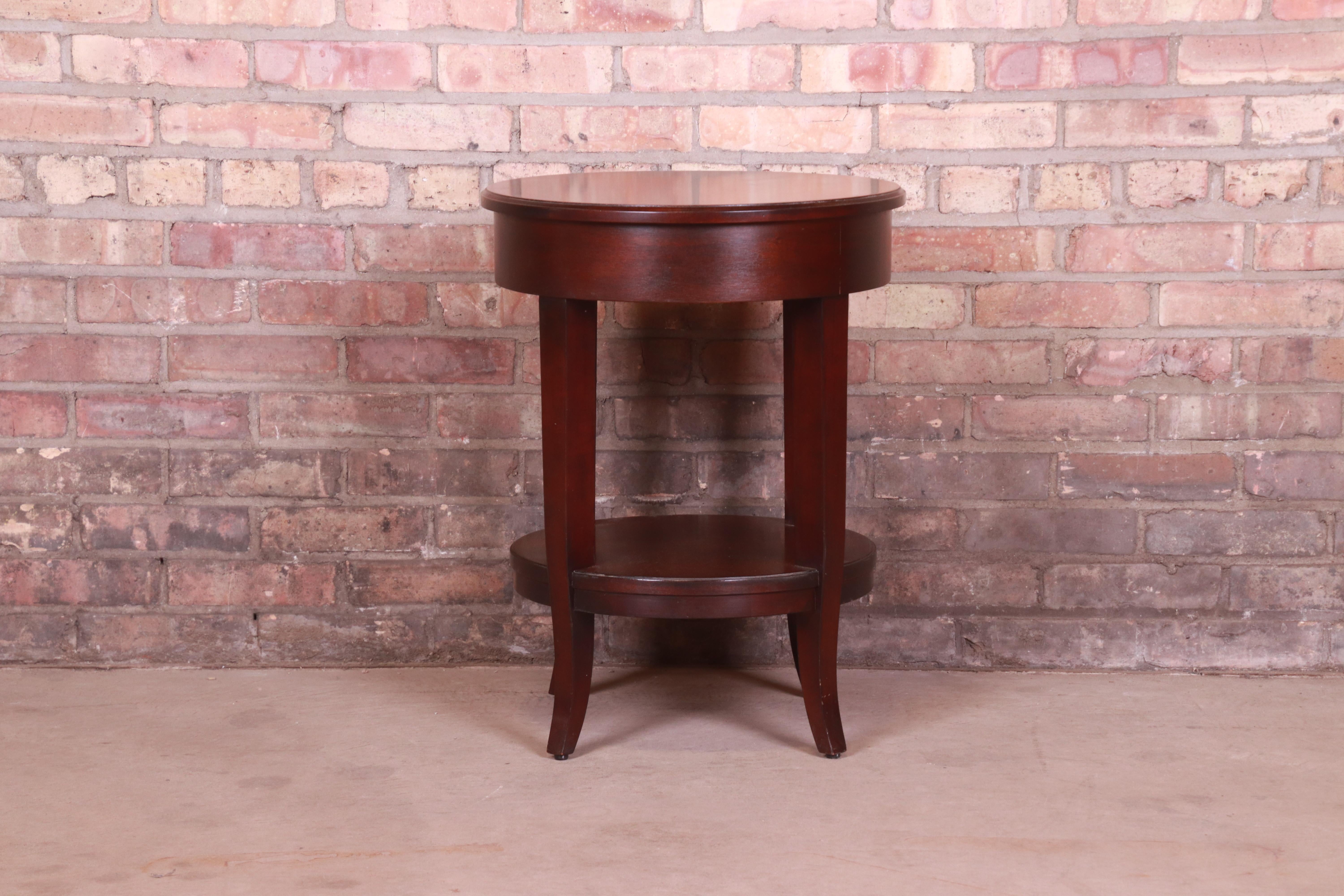 Unknown Baker Furniture French Provincial Mahogany Occasional Side Table or Tea Table For Sale