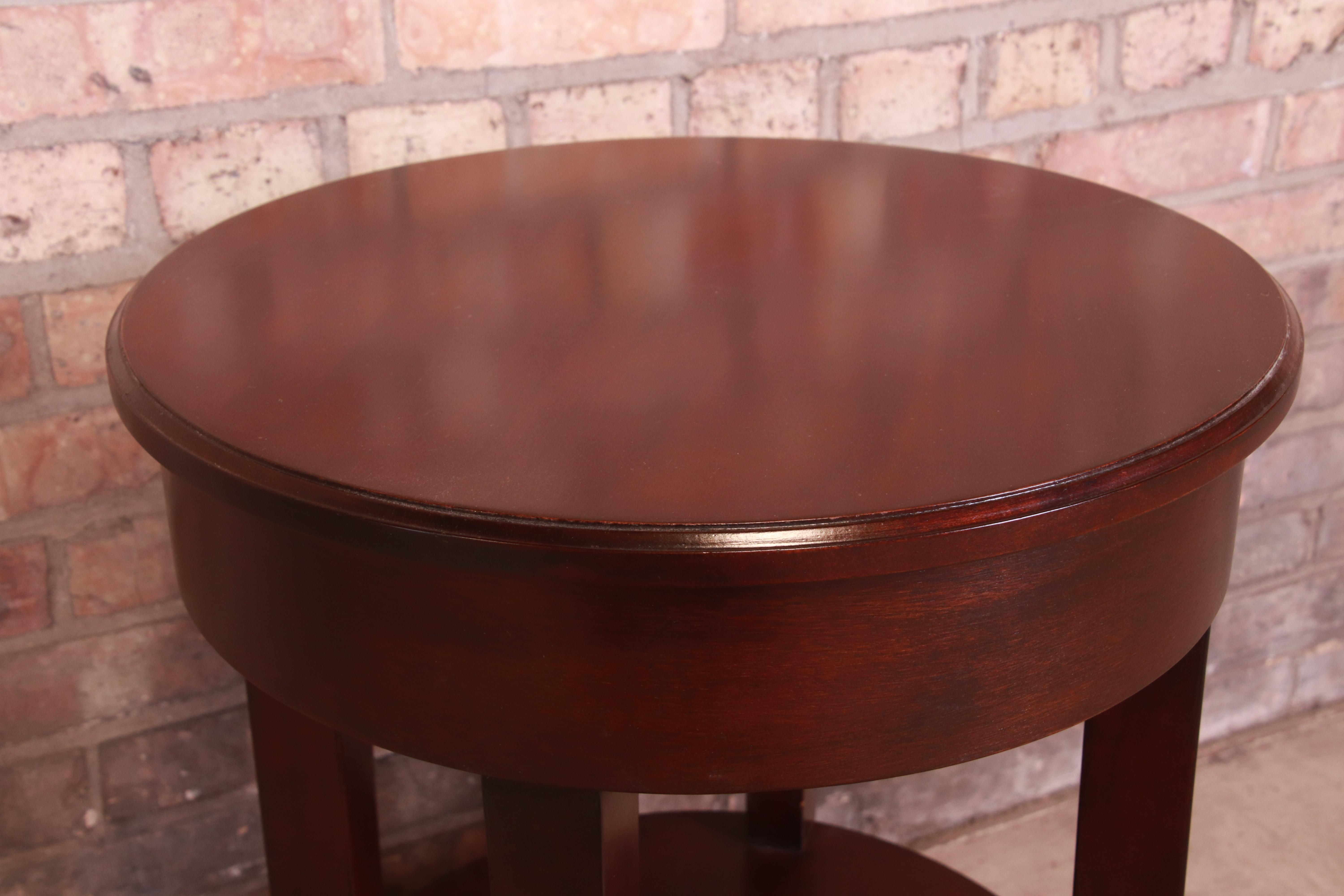 Baker Furniture French Provincial Mahogany Occasional Side Table or Tea Table For Sale 4