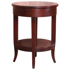 Retro Baker Furniture French Provincial Mahogany Occasional Side Table or Tea Table