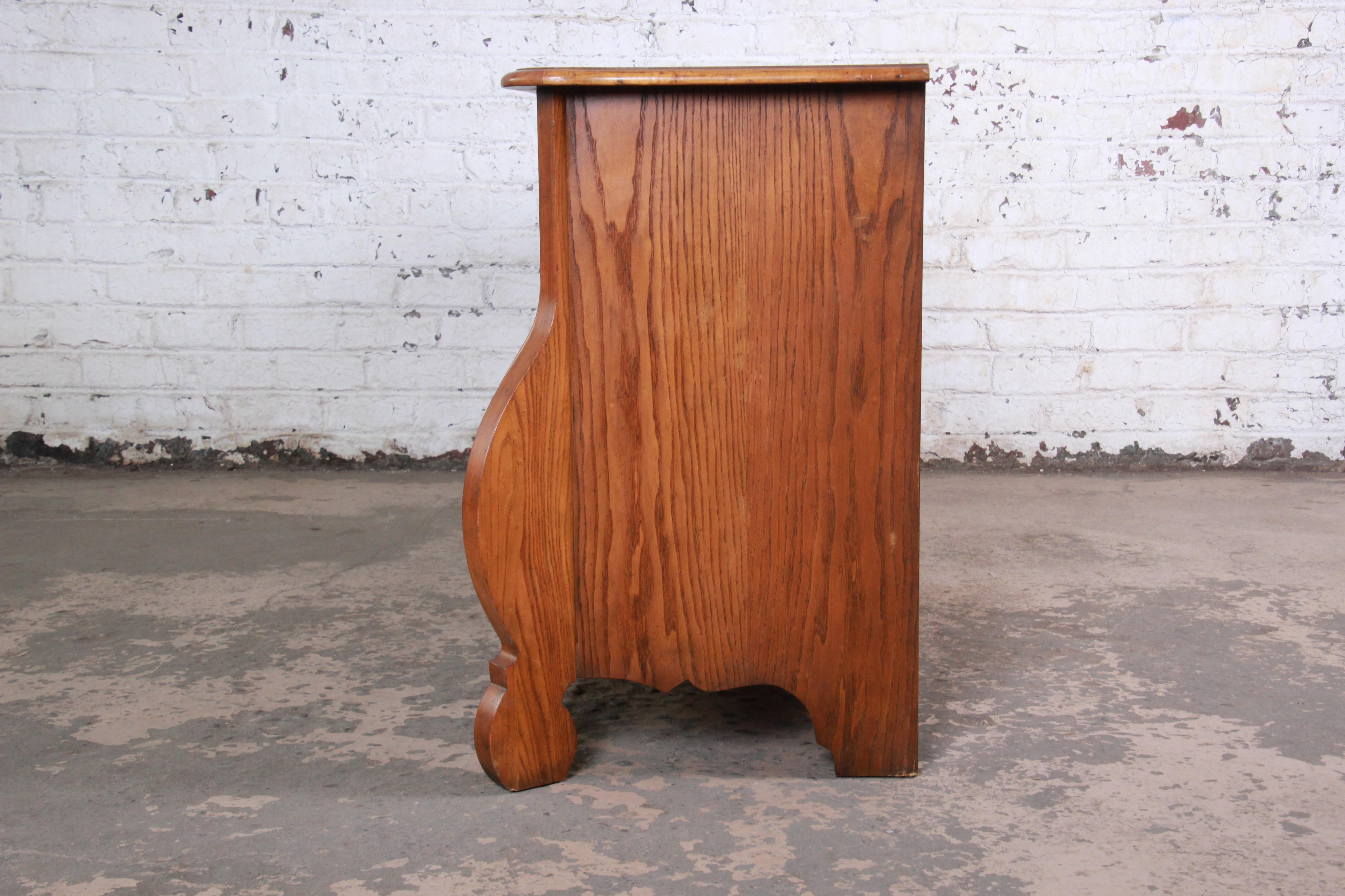 Baker Furniture French Provincial Oak and Burl Wood Bombay Dresser or Credenza 6