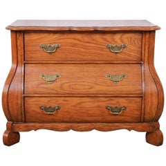 Retro Baker Furniture French Provincial Oak Bombay Chest or Commode