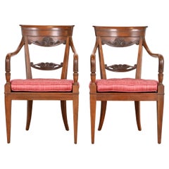 Baker Furniture - Sedie da salotto in noce intagliato della Reggenza francese, coppia