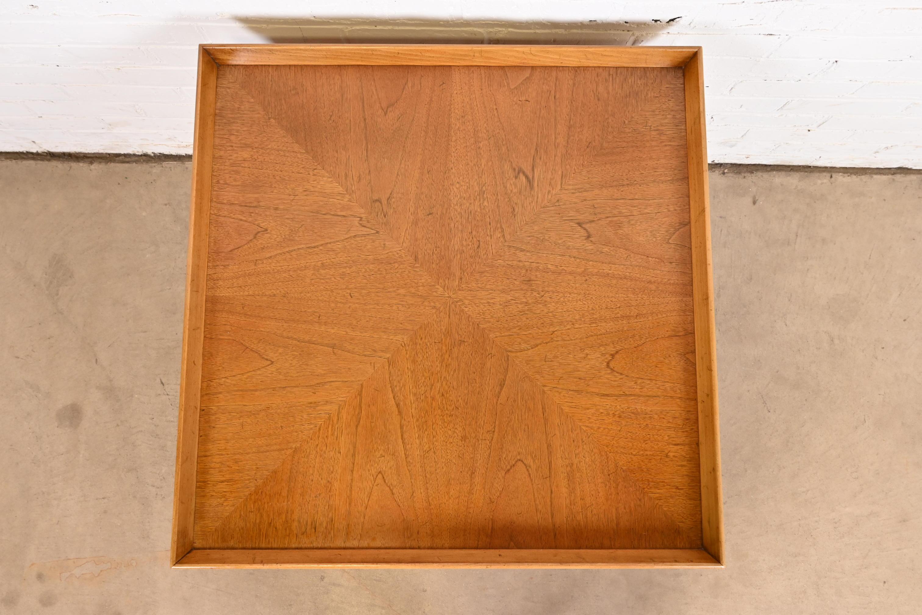 Baker Furniture French Regency Carved Walnut Tea Table, Circa 1960s For Sale 3