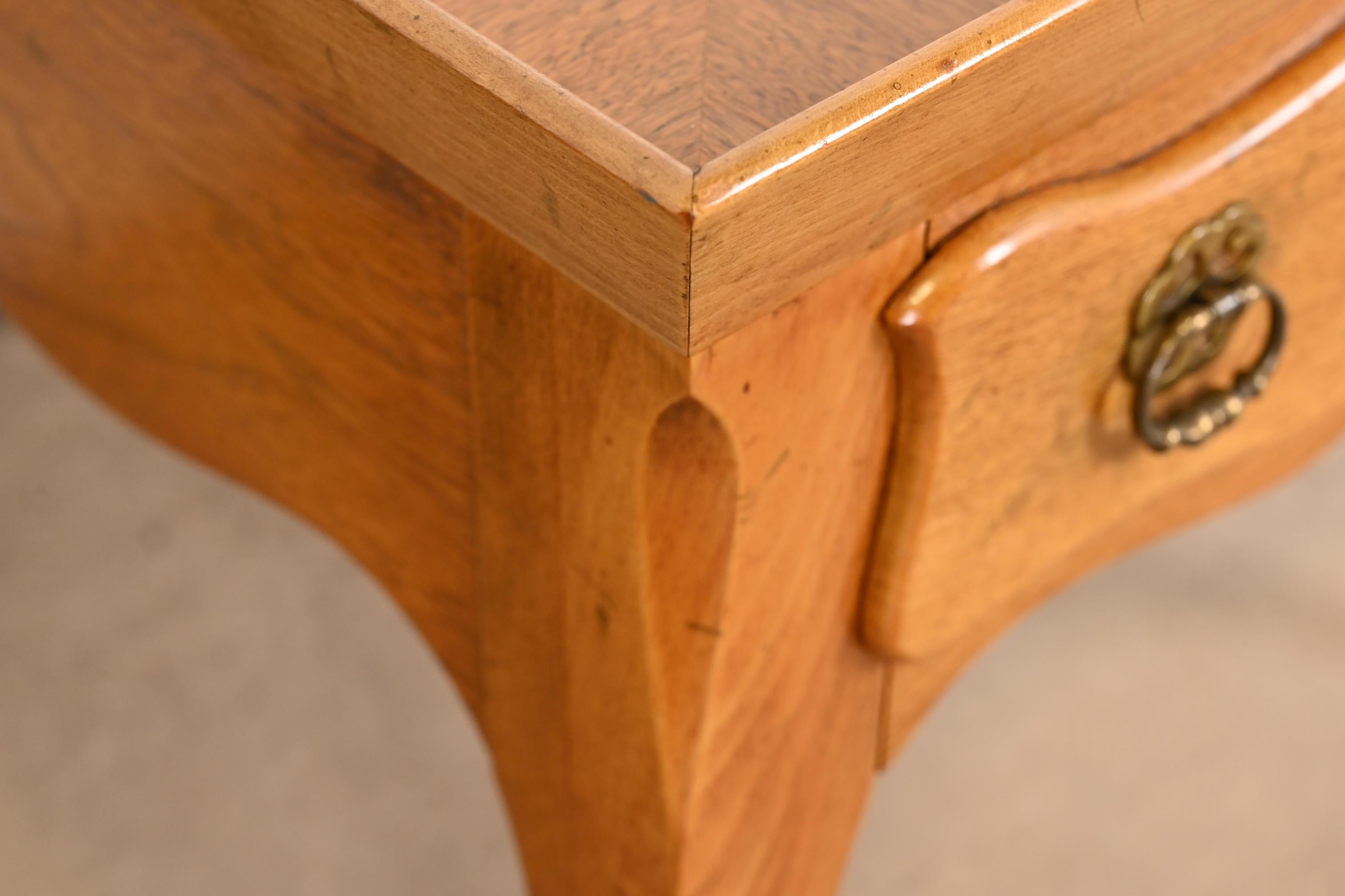 Baker Furniture French Regency Carved Walnut Tea Table, Circa 1960s For Sale 4