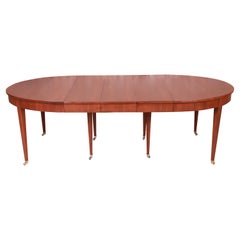 Baker Furniture French Regency Cherry Wood Dining Table, Newly Refinished